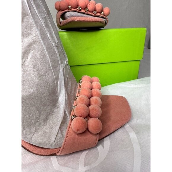 Sam Edelman Luella Canyon Clay Beaded Dress Sandals 7.5 High Heel Ankle Strap - Picture 8 of 16